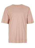 Topman Mens Brown Stone Double Hem Boxy Fit T-shirt