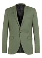 Topman Mens Green Khaki Skinny Fit Suit Jacket