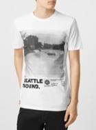 Topman Mens White Seattle T-shirt