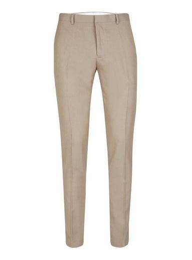 Topman Mens Mid Grey Light Taupe Skinny Fit Suit Pants