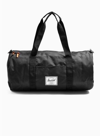 Herschel Mens Herschel Black Barrel Bag