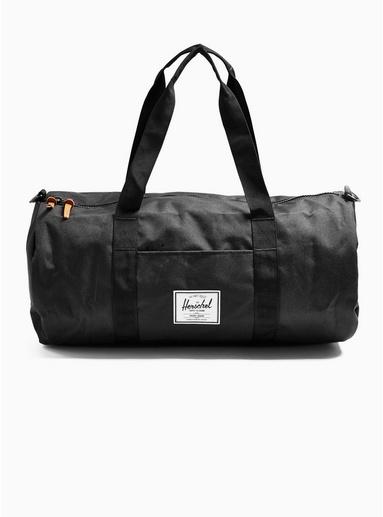 Herschel Mens Herschel Black Barrel Bag