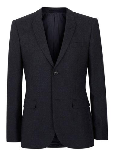 Topman Mens Blue Navy Warm Handle Skinny Fit Suit Jacket