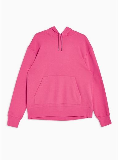 Topman Mens Red Magenta Overhead Hoodie