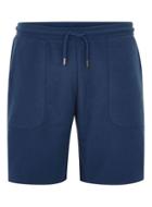 Topman Mens Blue Indigo Twill Jersey Shorts