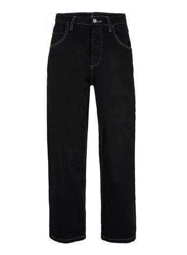 Topman Mens Topman Design Black Wide Leg Jeans