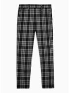 Topman Mens Black And Gray Check Skinny Dress Pants