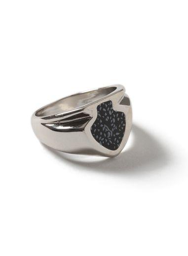 Topman Mens Black Silver Look Arrow Ring*
