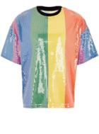 Topman Mens Multicolored Sequin T-shirt