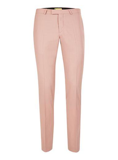 Topman Mens Noose & Monkey Dusty Pink Skinny Fit Suit Pants