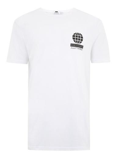 Topman Mens Short Sleeve White T-shirt