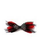 Topman Mens Red Feather Bow Tie*
