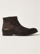 Topman Mens Brown Tan Leather Moriarty Zip Boots