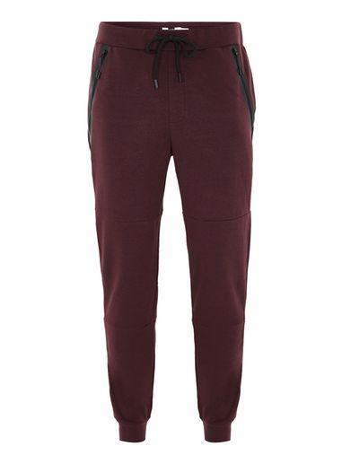 Topman Mens Red Burgundy Tech Joggers