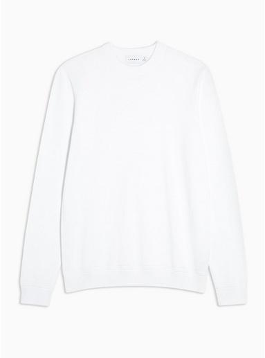 Topman Mens Multi White Essential Knitted Jumper
