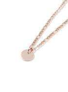 Topman Mens Pink Rose Gold Disc Necklace*