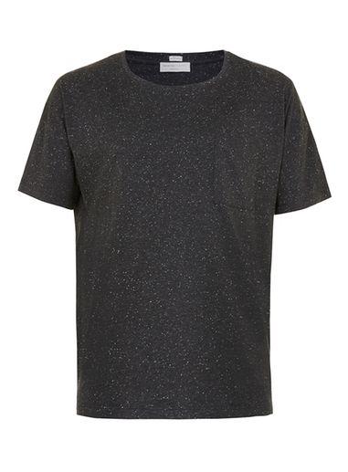 Topman Mens Selected Homme Black Neppy T-shirt
