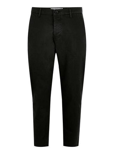 Topman Mens Black Relaxed Tapered Chinos