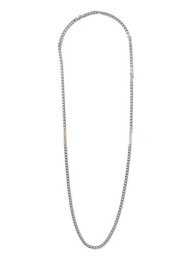 Topman Mens Silver Sliver Look Chain Bar Necklace*