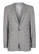 Topman Mens Black And White Check Ultra Skinny Fit Suit Jacket