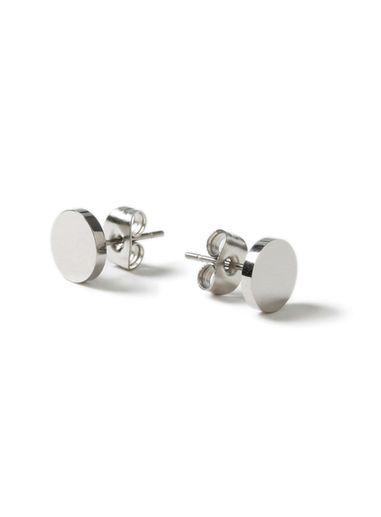 Topman Mens Silver Look Stud Earrings*
