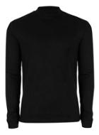 Topman Mens Green Topman Premium Black Turtle Neck Long Sleeve T-shirt