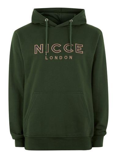 Topman Mens Nicce Green 'signature' Hoodie