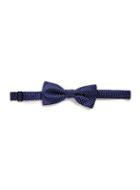 Topman Mens Blue Navy Pin Dot Pocket Bow Tie