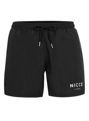 Topman Mens Nicce Black Swim Shorts