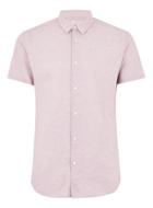 Topman Mens Selected Homme Pink Short Sleeve Shirt