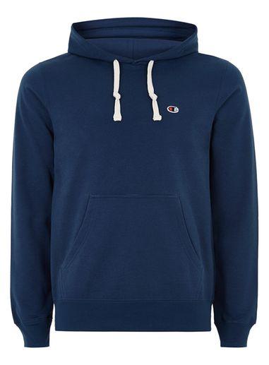 Topman Mens Champion Navy Logo Hoodie
