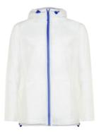 Topman Mens Rains Transparent Rain Jacket With Blue Trimming