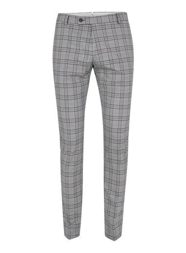 Topman Mens Multi Blue And Gray Check Ultra Skinny Suit Pants
