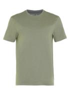 Topman Mens Green Khaki Slim Fit Crew Neck T-shirt