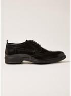 Topman Mens Black Hi Shine Leather Baron Brogues