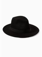 Topman Mens Black Fedora Hat