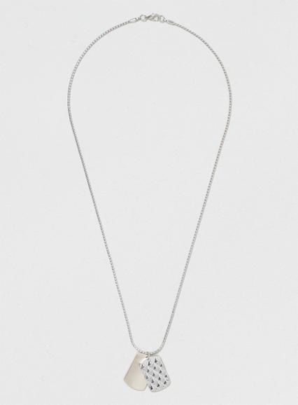 Topman Mens Multi Engraved Dog Tag Necklace*