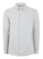 Topman Mens Brown Selected Homme Gray Polo