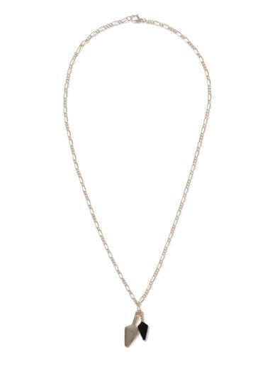 Topman Mens Black Gold Look Arrow Pendant Necklace*