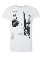 Topman Mens Black And White Meltdown Print Muscle Fit Roller T-shirt