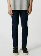 Topman Mens Blue Indigo Spray On Chinos