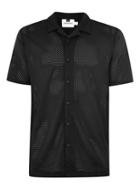 Topman Mens Black Revere Short Sleeve Shirt