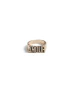 Topman Mens Gold Amour Ring*