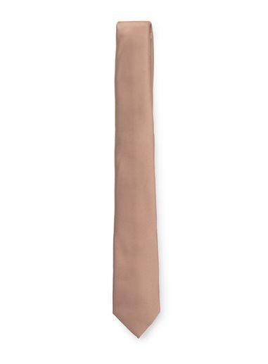 Topman Mens Pink Stucco Brown Tie