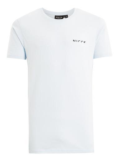 Topman Mens Nicce Blue Split T-shirt