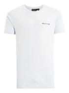 Topman Mens Nicce Blue Split T-shirt