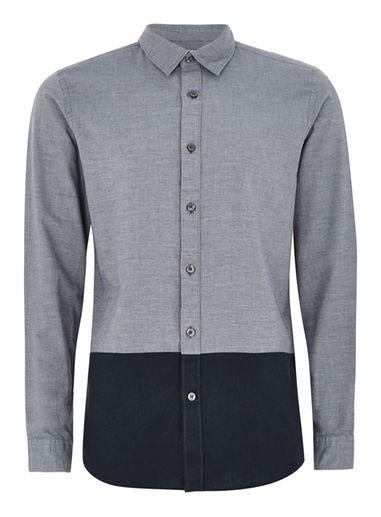 Topman Mens Selected Homme's Navy Shirt