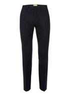 Topman Mens Blue Noose & Monkey Navy Pinstripe Wool Rich Slim Fit Suit Pants