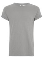 Topman Mens Grey Gray Linen Look Muscle T-shirt