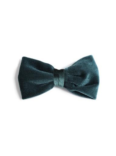 Topman Mens Green Velvet Bow Tie*
